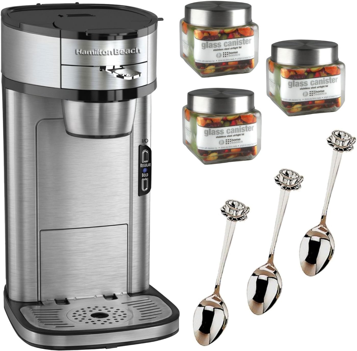 Hamilton Beach The Scoop Single Serve Coffee Maker & Grinder N8186