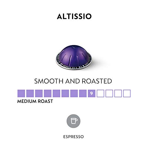 Nespresso Vertuo Line Altissio Medium Roast Espresso Coffee Pods, 50 Count U1669