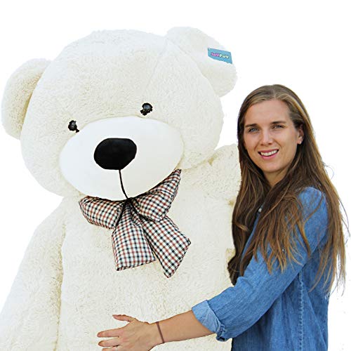 78" Giant Teddy Bear Huge 6.5 feet Stuffed Teddy Bear Soft Toy Valentine's Big Gift (Red)
