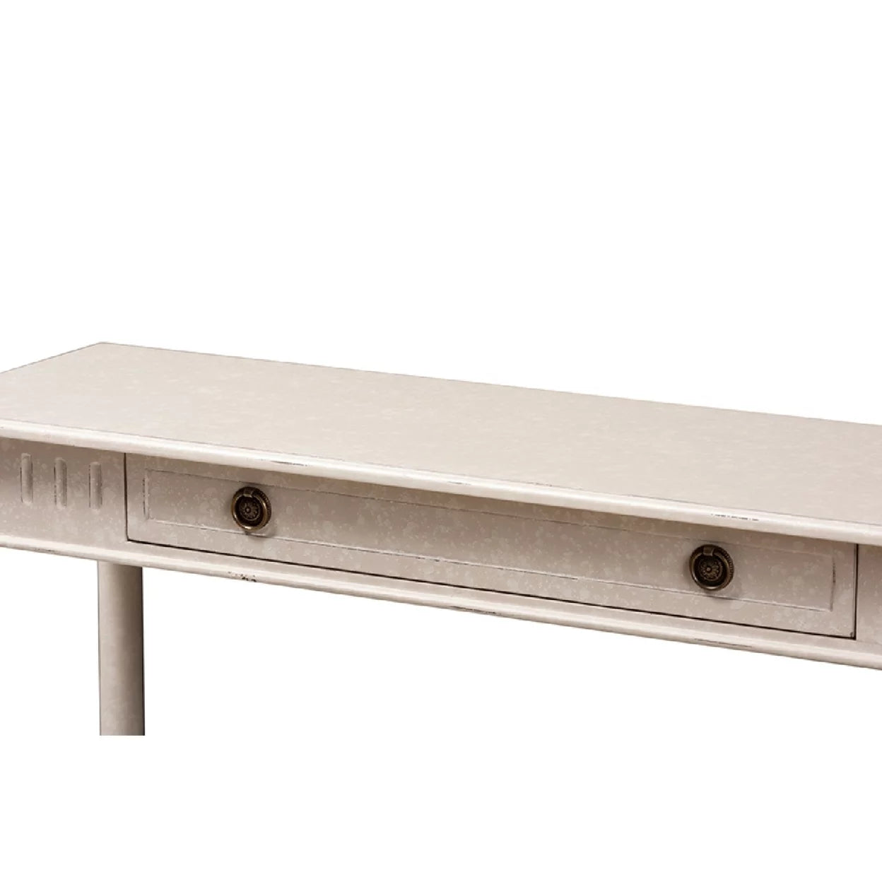 Baxton Studio Ariella Whitewashed 1-Drawer Console Table C7580