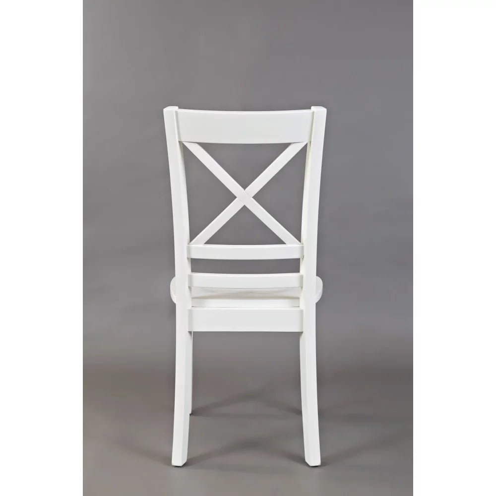 Jofran Simplicity Solid Wood Cross-Back Dining Chair Set of 2 D1426