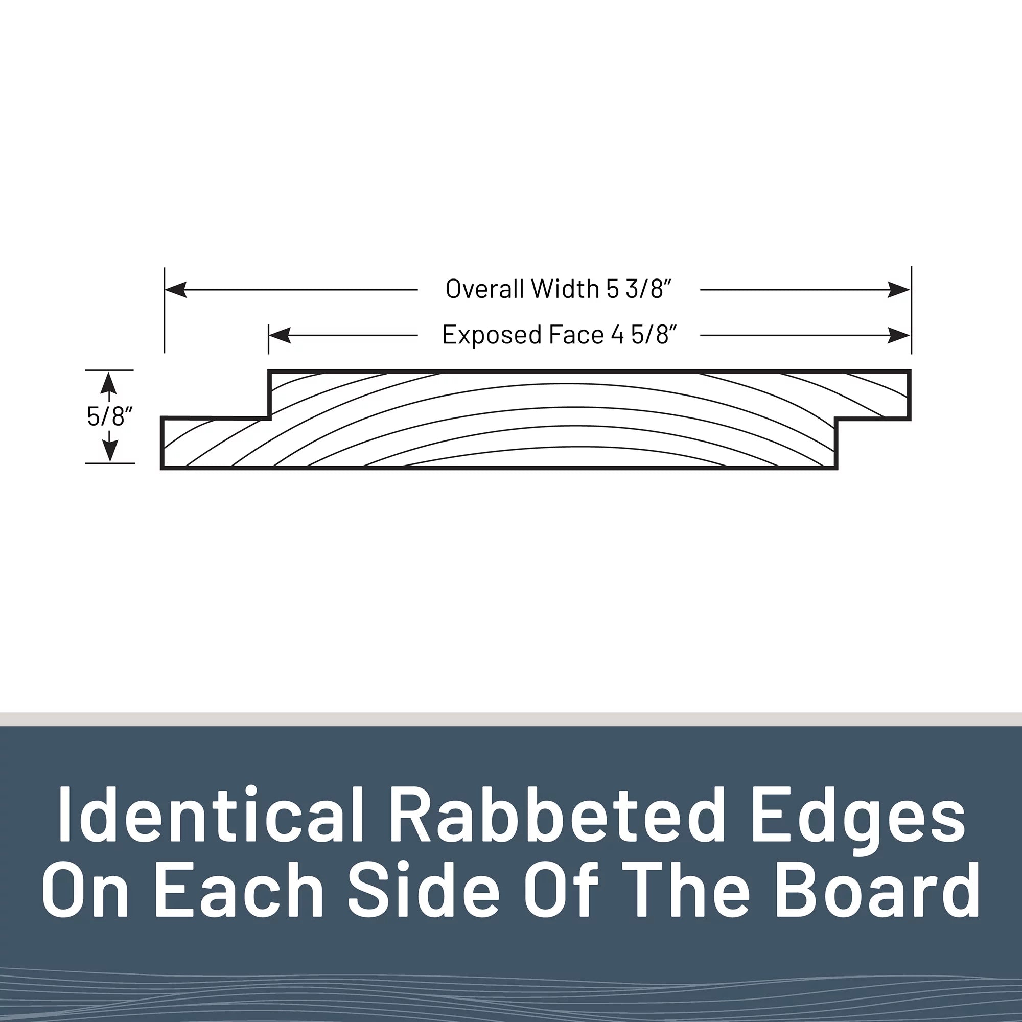 UFP-Edge Charred Wood Shiplap Boards 4-Pack, Smoke White T713446