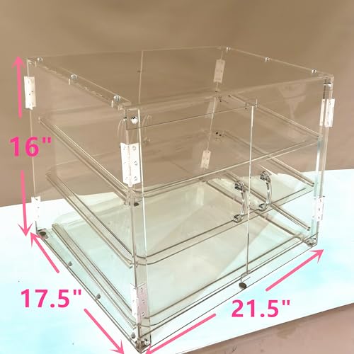 Zinglife Clear Acrylic Bakery Display Case 3 Tiers X624563