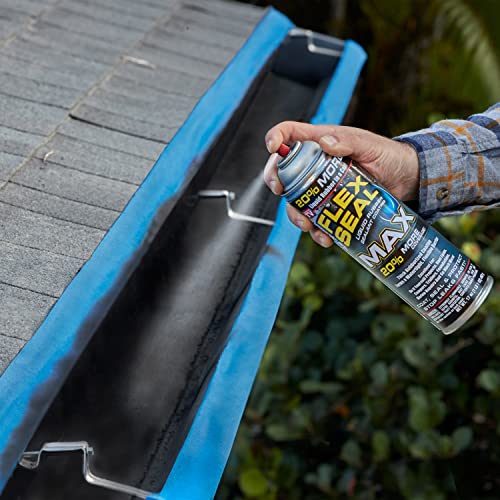 Flex Seal MAX 17 oz Black Waterproof Rubber Spray Sealant Coating O607
