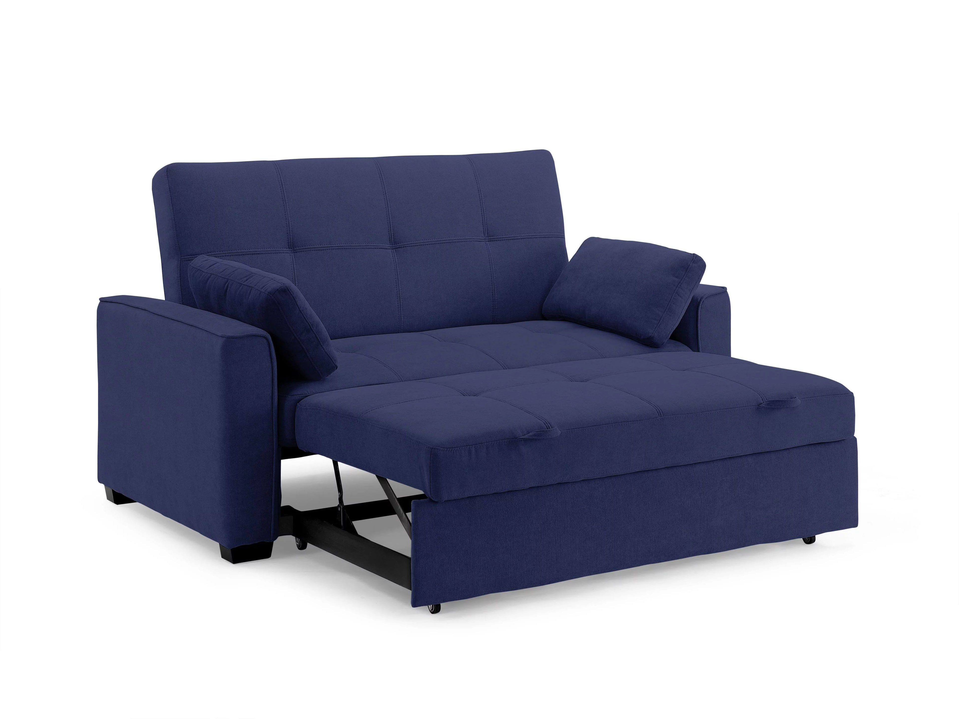 Nantucket Pull-Out Chenille Sleeper Sofa, Full Size, Navy S811288