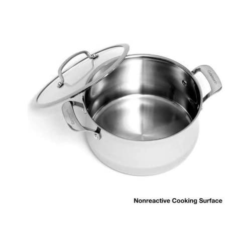 Cuisinart Contour Stainless 6-Quart Saucepot with Glass Cover X6818