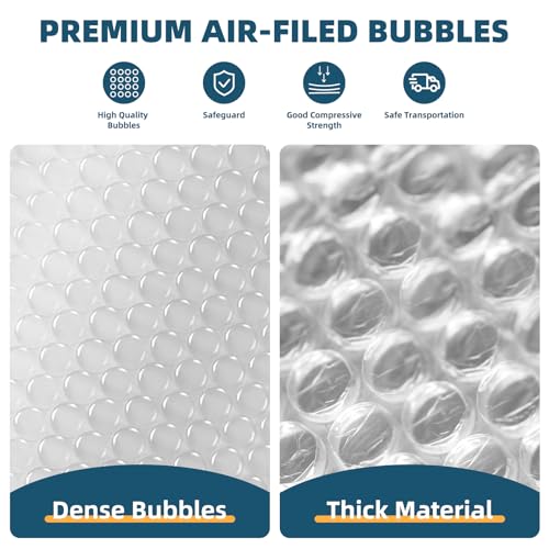 Metronic Bubble Cushioning Wrap 2 Pack 12 Inch x 72ft, Perforated K67866
