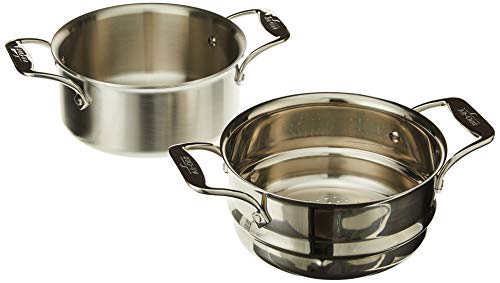 All-Clad D5 Brushed Stainless Steel 3-Quart Casserole with Lid and Steamer D999602