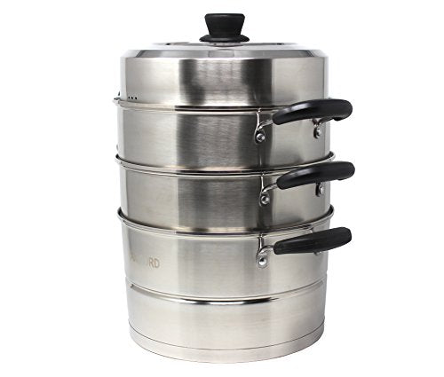 CONCORD 3 Tier Stainless Steel Steamer Set 32 cm U104908