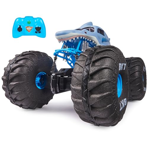 Monster Jam, Official Mega Megalodon All-Terrain Remote Control Monster Truck for Boys and Girls, 1:6 Scale, Kids Toys for Ages 4-6+