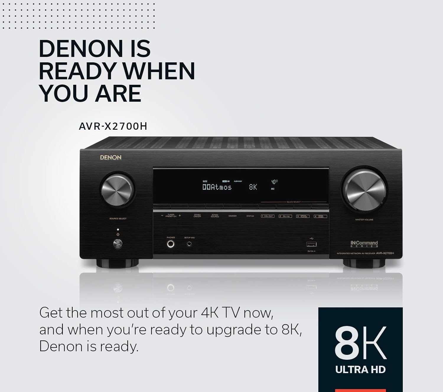 Denon AVR-X2700H 8K 7.2 Channel AV Receiver T83062