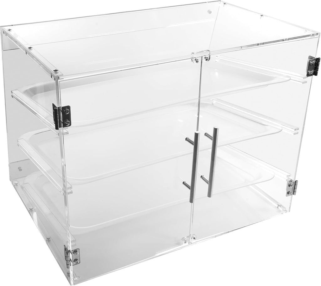 3-Tier Commercial Countertop Pastry Display Case with Rear Door T132727