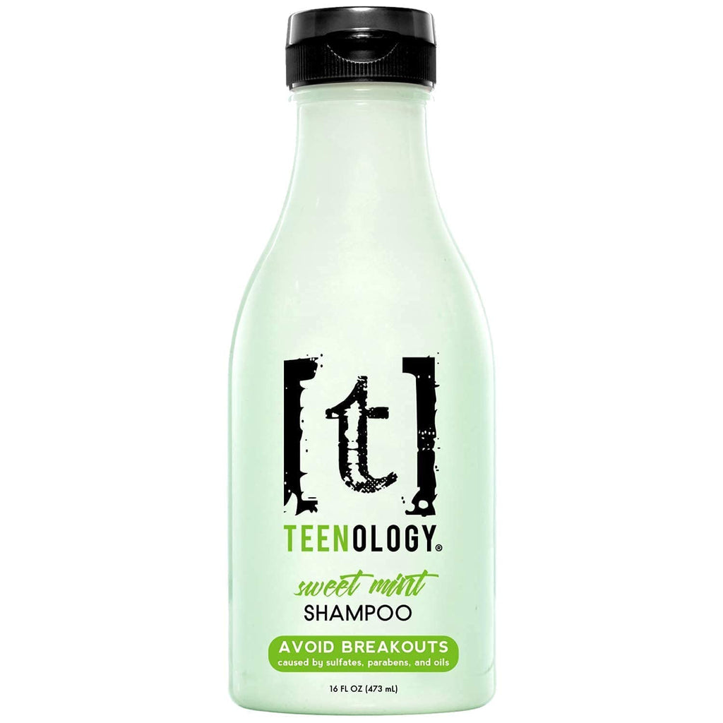 TEENOLOGY Shampoo and Conditioner Bundle, Sulfate-Free, Noncomedogenic, Sweet Mint, 16 oz G81358