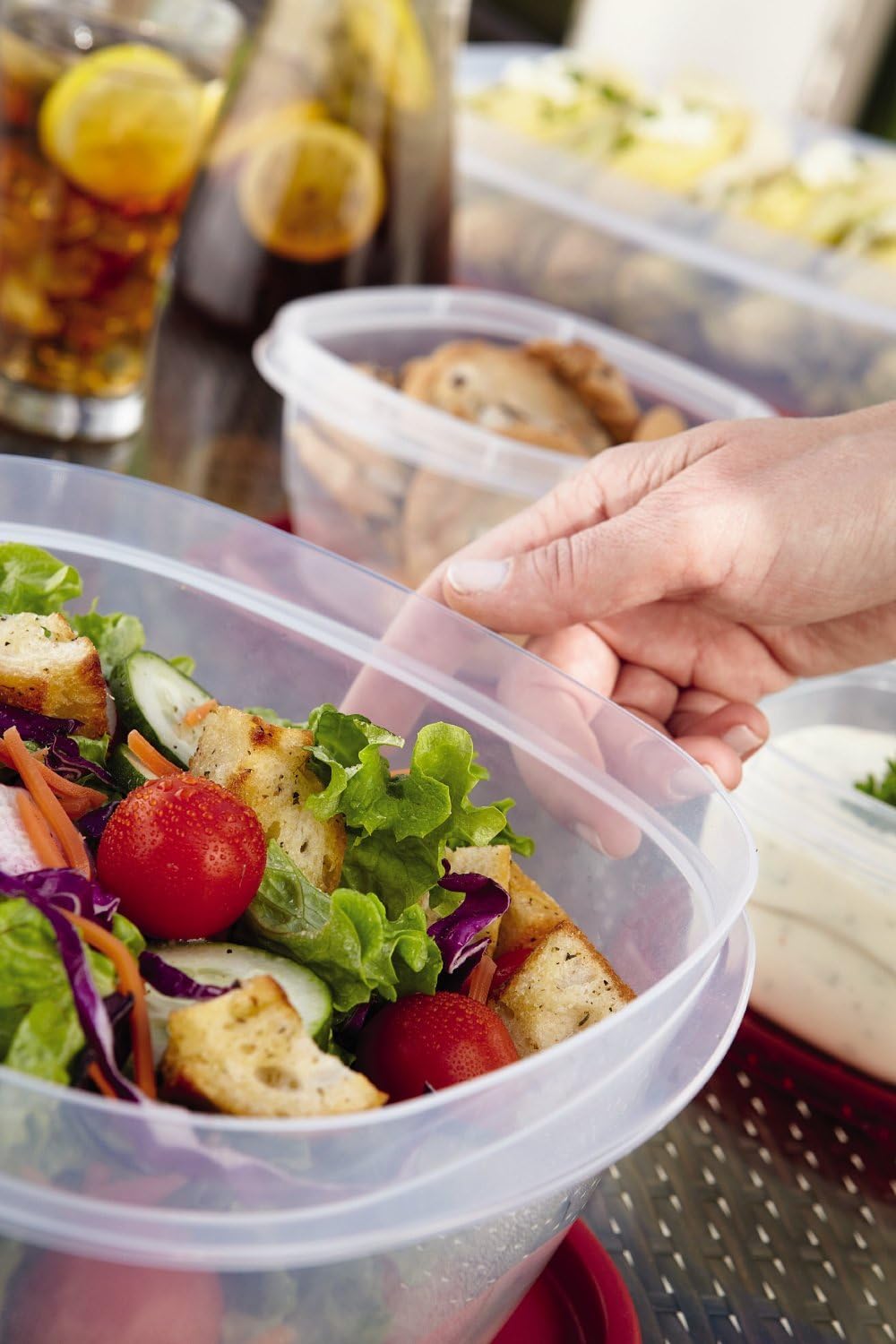 Rubbermaid Easy Find Lids Food Storage Containers, 42 Piece Set G863