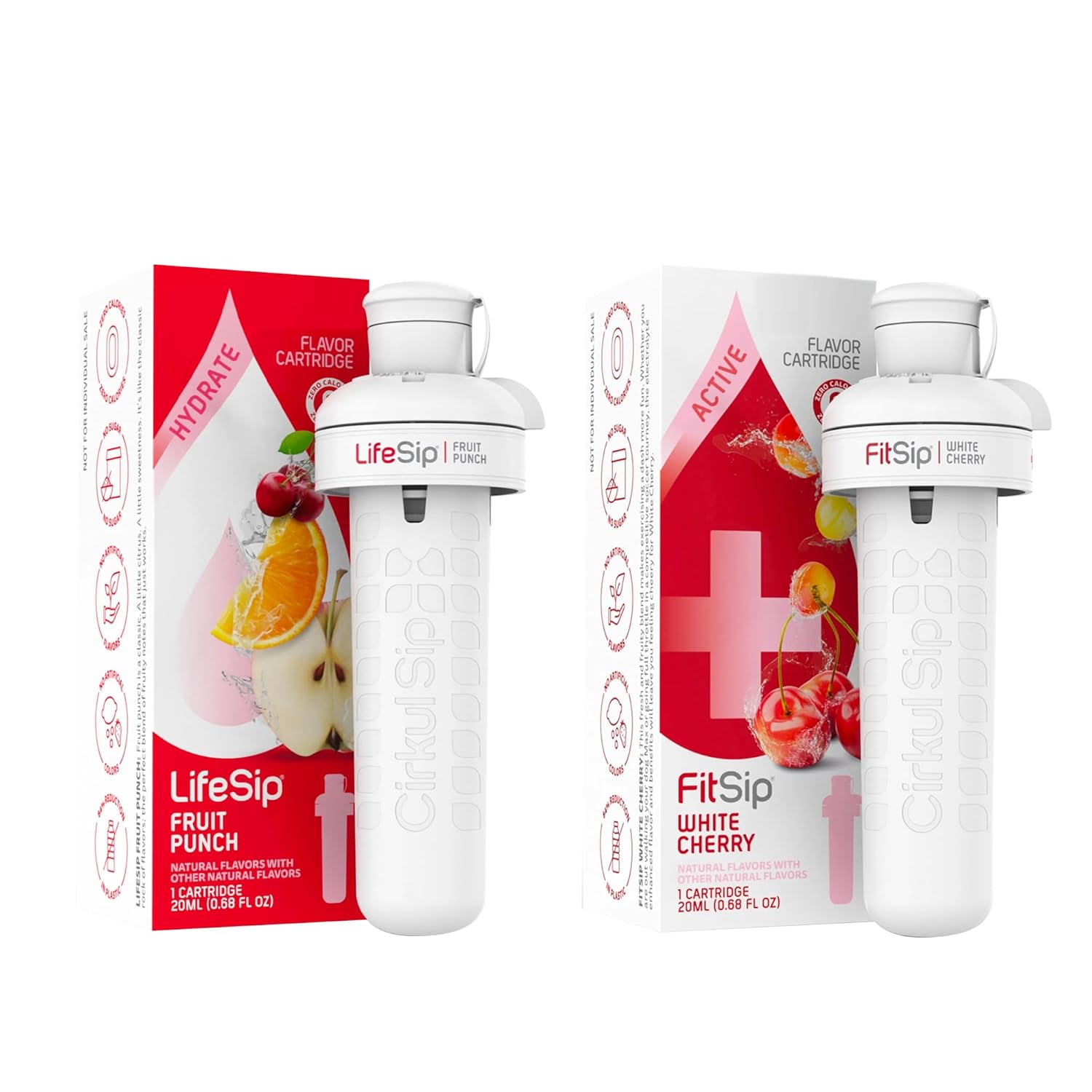 Cirkul Hydrate Flavor GoSip, LifeSip, and Fit Sip Assorted Pack - 6 Random Cartridges I29591