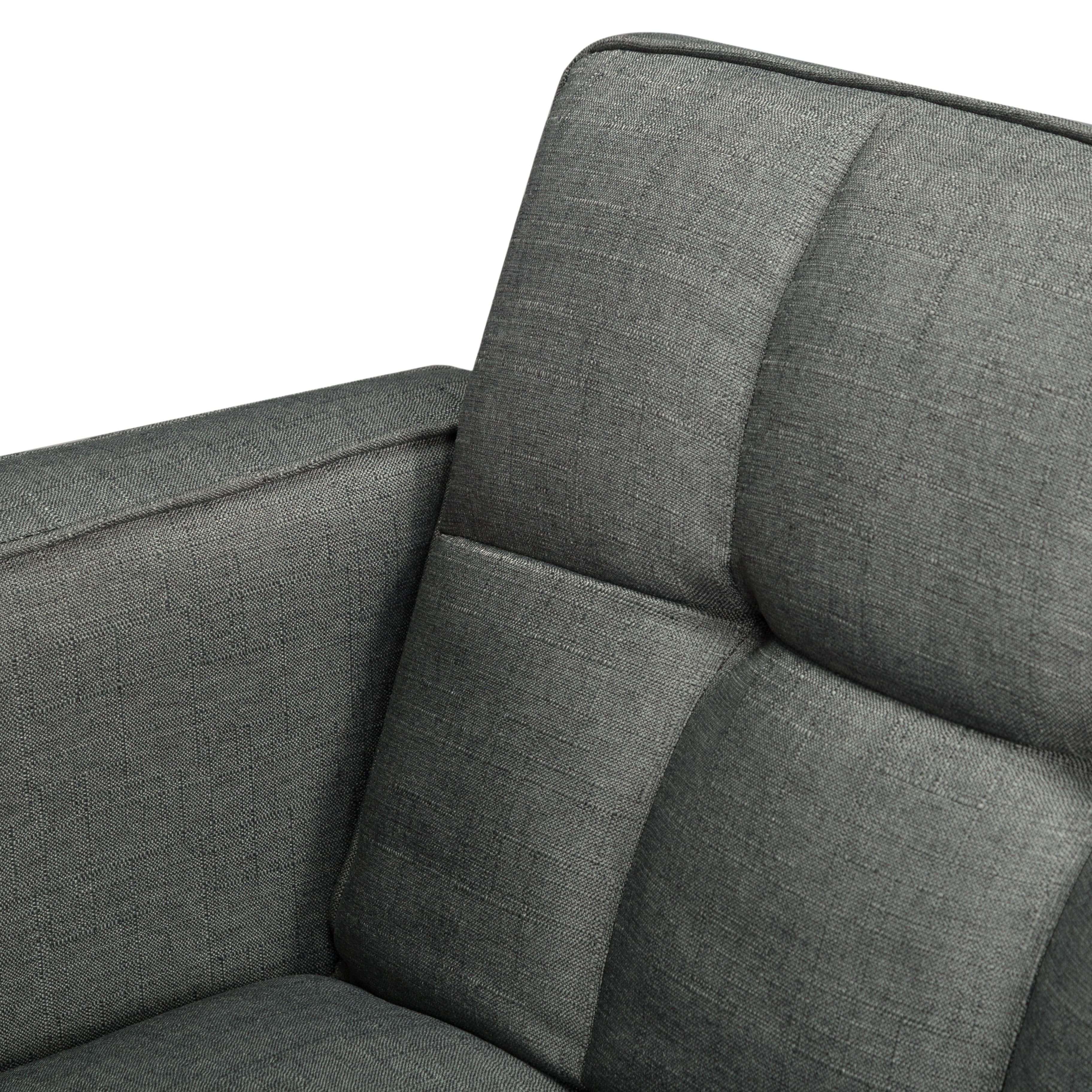 BSHTI Futon Sofa Bed with Split Back and Tapered Wood Legs Y256