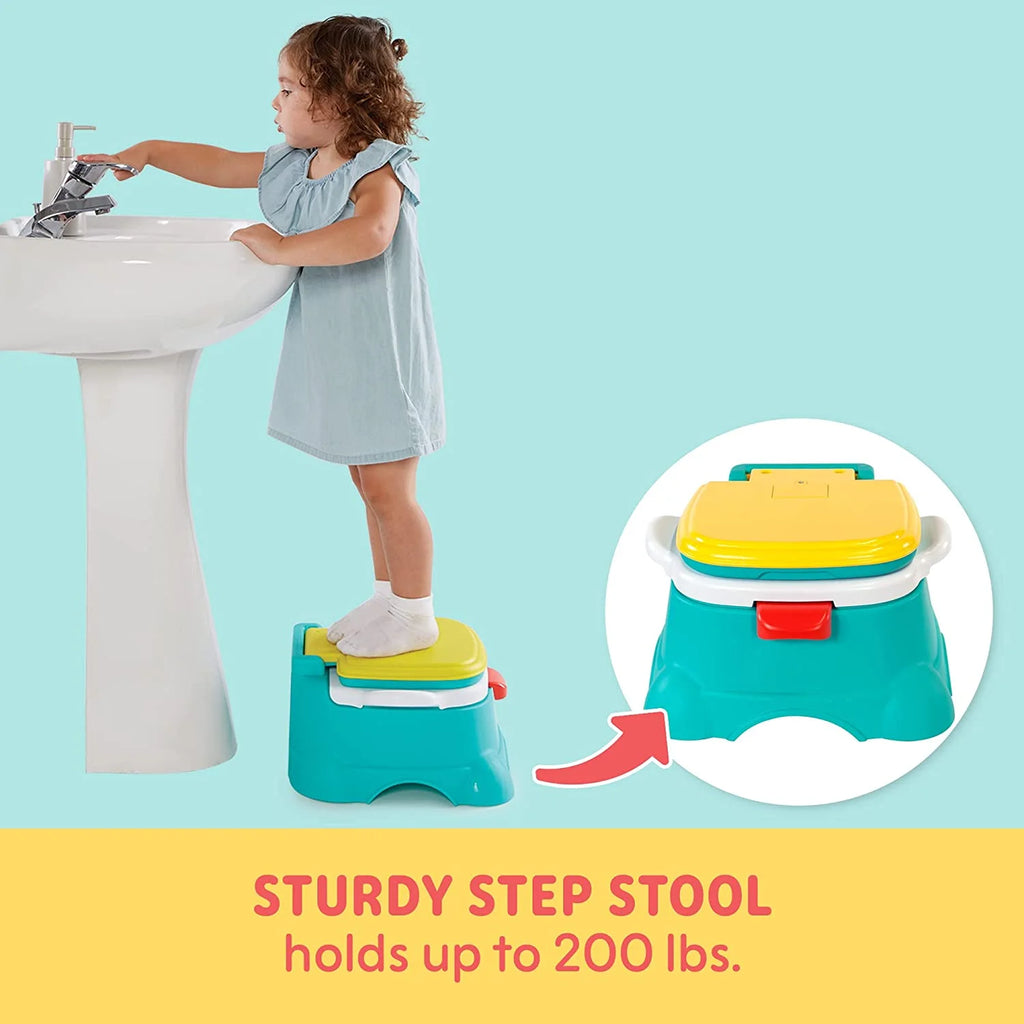 Sesame Street Elmo 3-in-1 Potty Chair, Toilet Trainer, and Step Stool - Blue A51442
