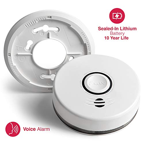 Kidde Smoke Detector, 10-Year Battery, Photoelectric, Voice Alert Z792440