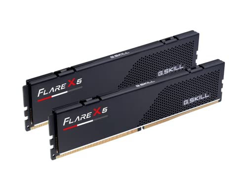 G.SKILL Flare X5 Series (AMD EXPO) DDR5 RAM 32GB (2x16GB) 6000MT/s CL36-36-36-96 1.35V Desktop Computer Memory UDIMM - Matte Black (F5-6000J3636F16GX2-FX5)