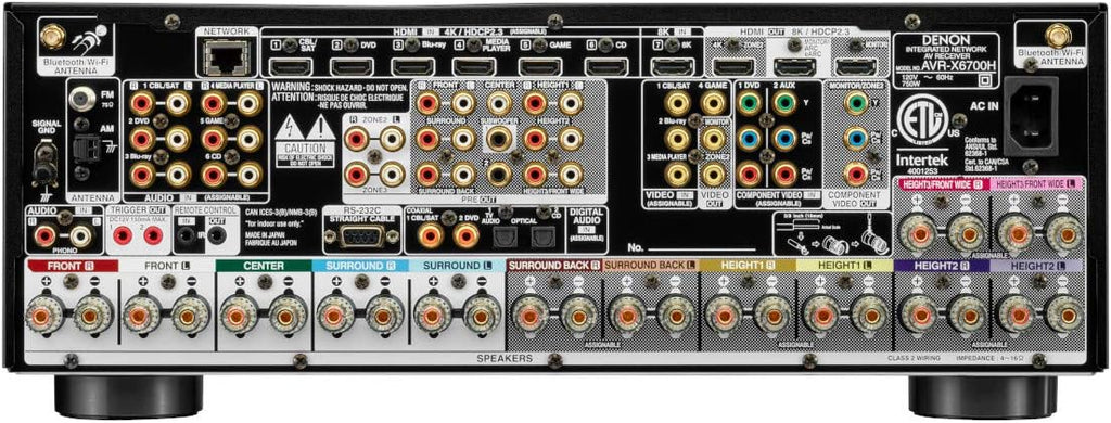 Denon AVR-X6700H 8K Ultra HD 11.2 Channel AV Receiver F1065