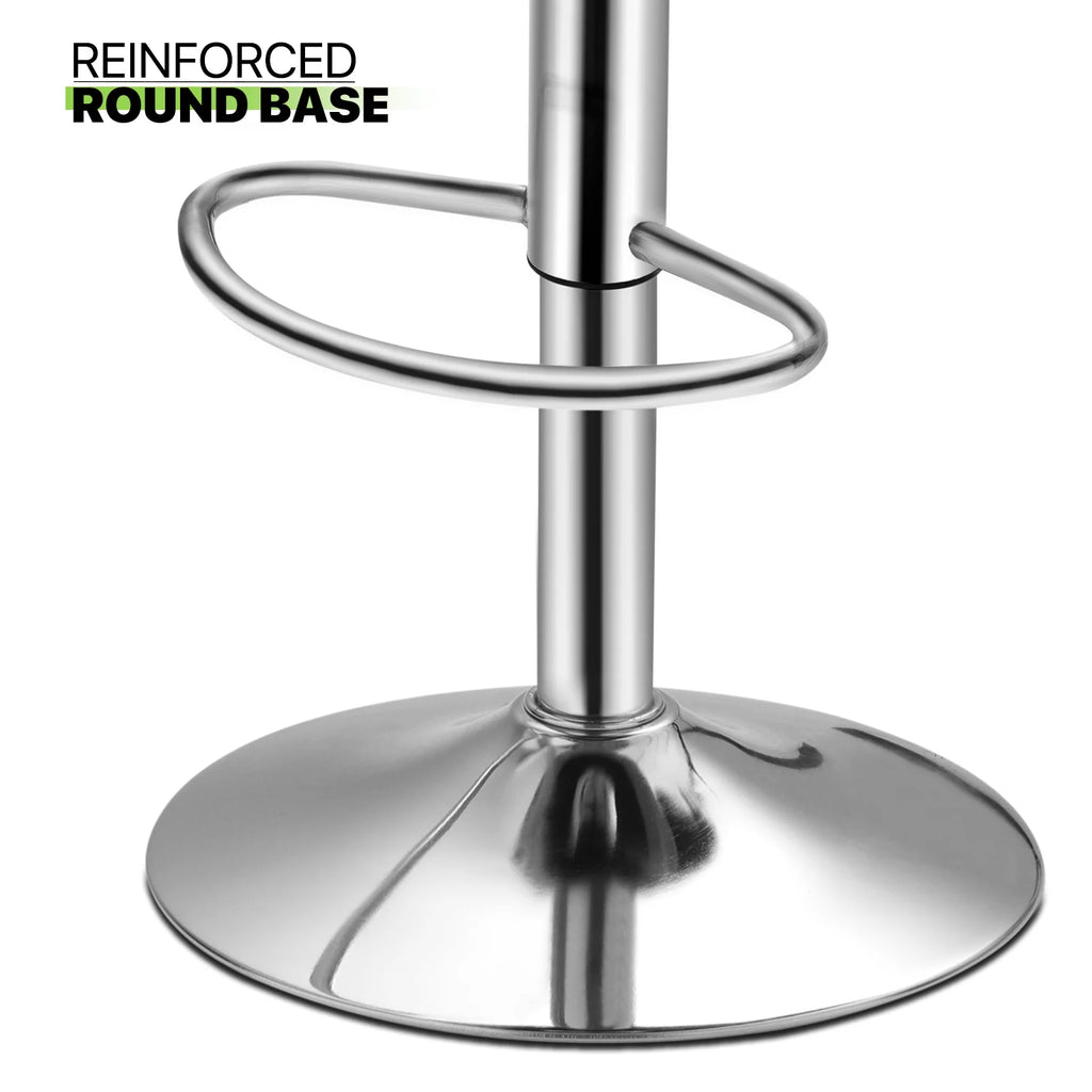 Magshion Set of 2 Faux Leather Adjustable Swivel Bar Stools with Backrest S983