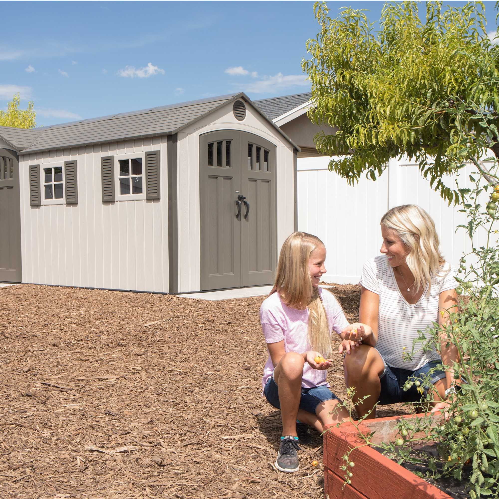 Lifetime 17.5 ft. x 8 ft. Outdoor Storage Shed J281016