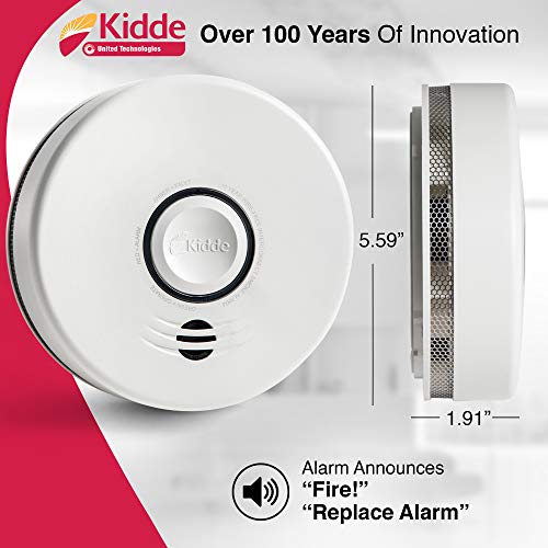 Kidde Smoke Detector, 10-Year Battery, Photoelectric, Voice Alert Z792440