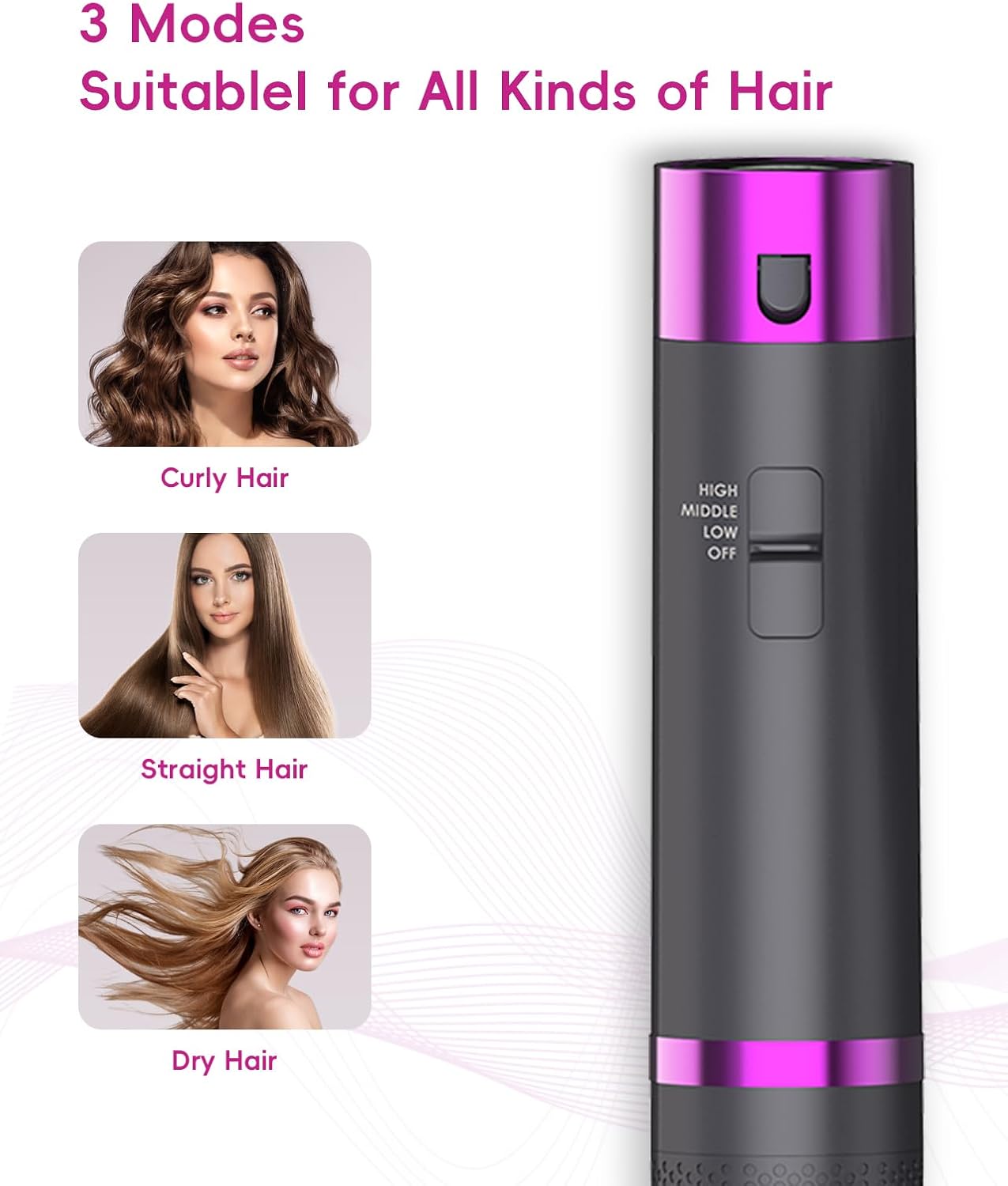 5 in 1 Hair Dryer Brush with Negative Ion Technology N10915