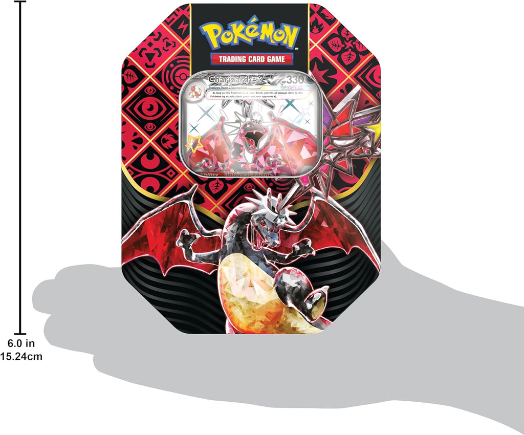 POKEMON TCG Scarlet and Violet Paldean Fates Tin - Shiny Charizard J370