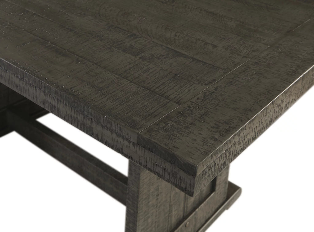 Sunny Dining Nook Table Set with Storage Bench, Gray Wood R564661