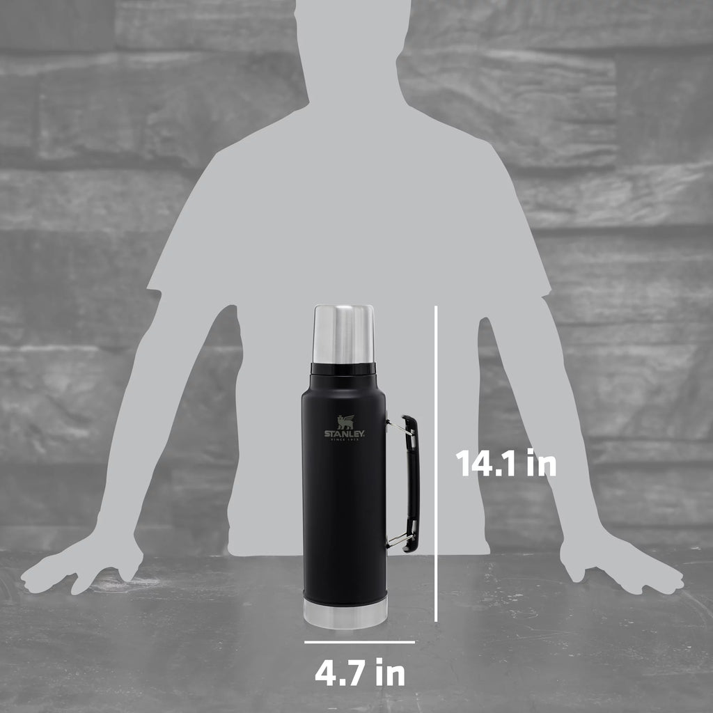 Stanley Classic Stainless Steel Vacuum Insulated Thermos Bottle 1.5 qt K7743