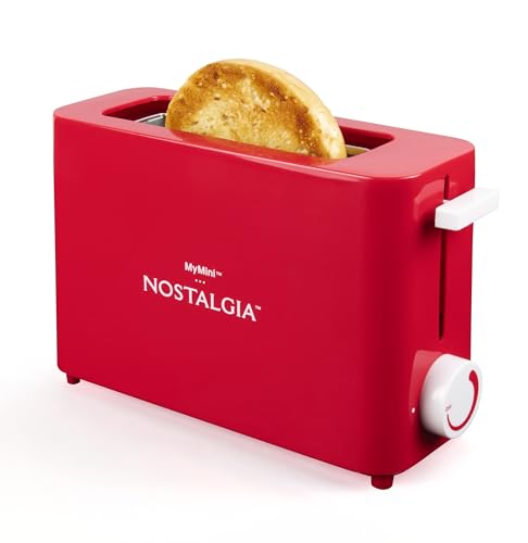 Nostalgia MyMini Single Slice Toaster, Compact Design, Aqua X616