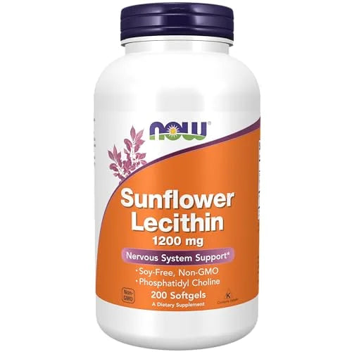 Sunflower Lecithin 1200 mg Non-GMO Softgels, 200 Count R5124