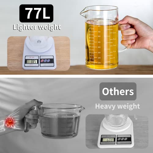 77L Glass Measuring Cup with Insulated Handle, 500ml X874560