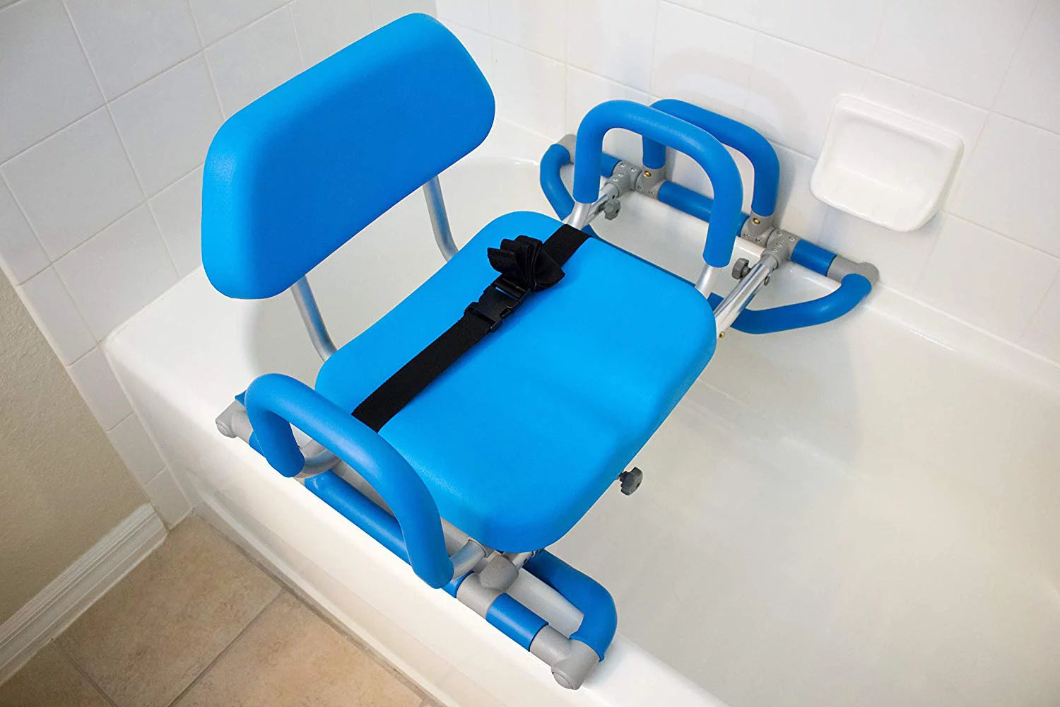 Platinum Health HydroSlide Bath and Shower Chair with Padded Swivel Seat J252442