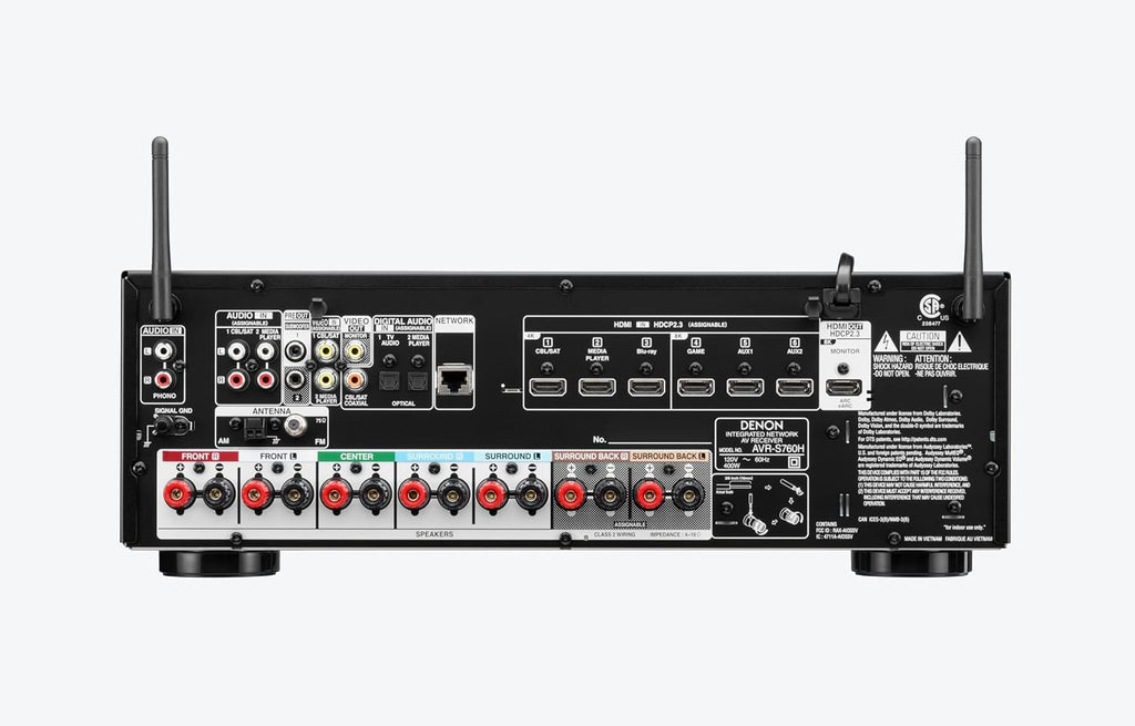 Denon AVR-S760H 7.2-Channel Home Theater AV Receiver 8K Y65499