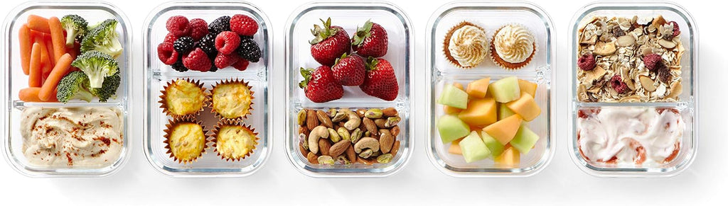 Pyrex Mealbox 10-Pc Bento Box Set, Divided Glass Food Storage Containers K741