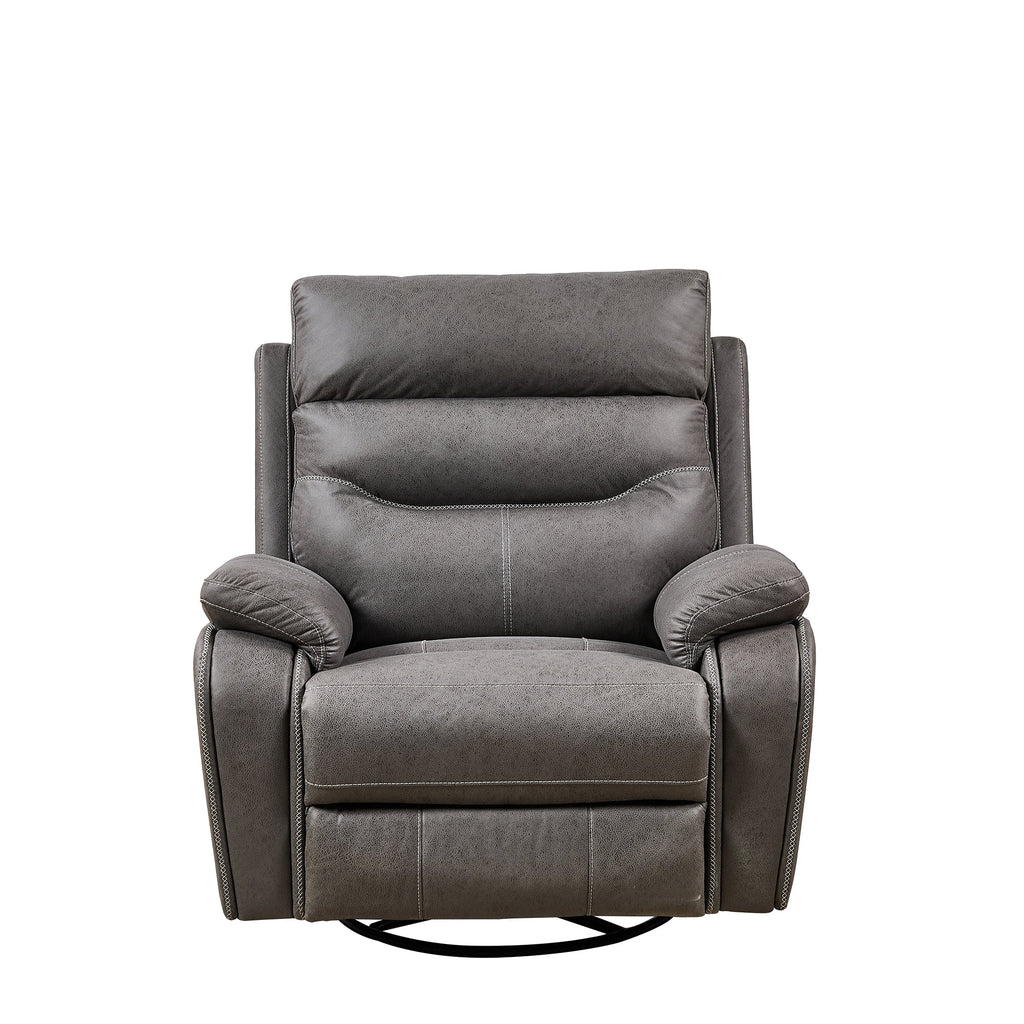 OKIN Power Recliner Chair, Rocking Swivel Single Sofa, Gray R347