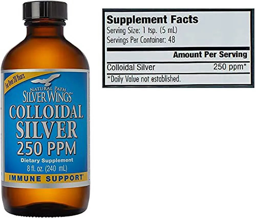 Natural Path Silver Wings Colloidal Silver 8oz with Dropper J856