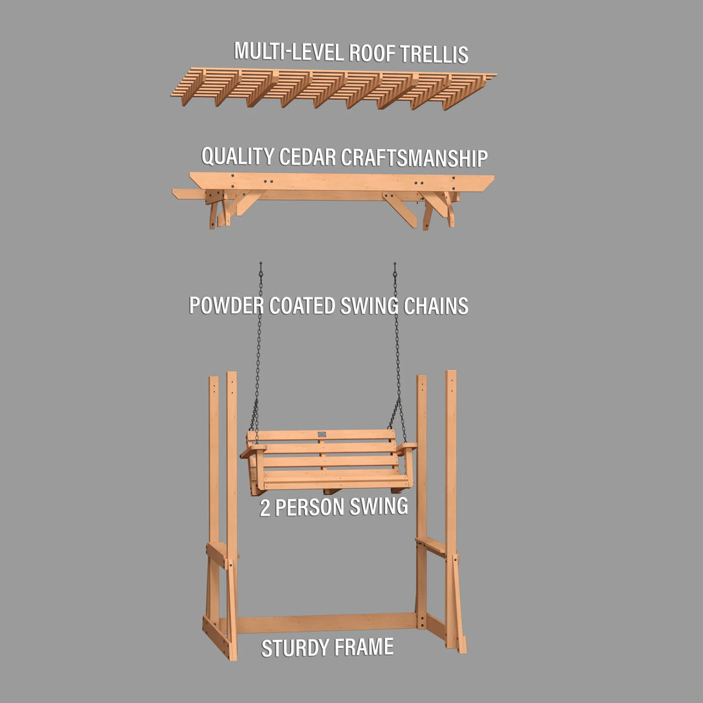 Backyard Discovery Callahan Pergola Swing A6859