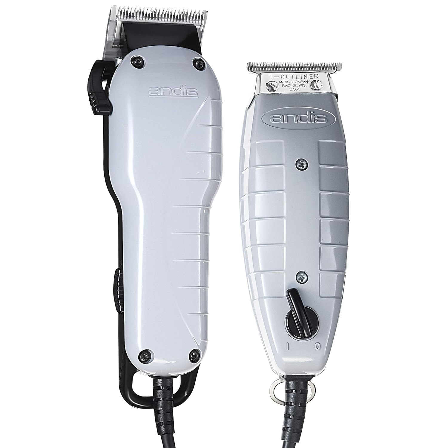 Andis Barber Combo Adjustable Clipper & T-Outliner Trimmer with Blade Brush Y358