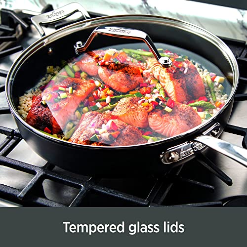 All-Clad Essentials Hard Anodized Nonstick Cookware Set 10 Piece F74812