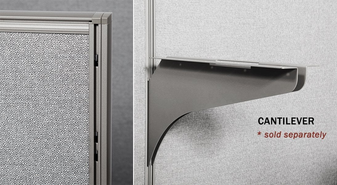 GOF Office Cubicle 4 Stations Partition Wall Room Divider D6172