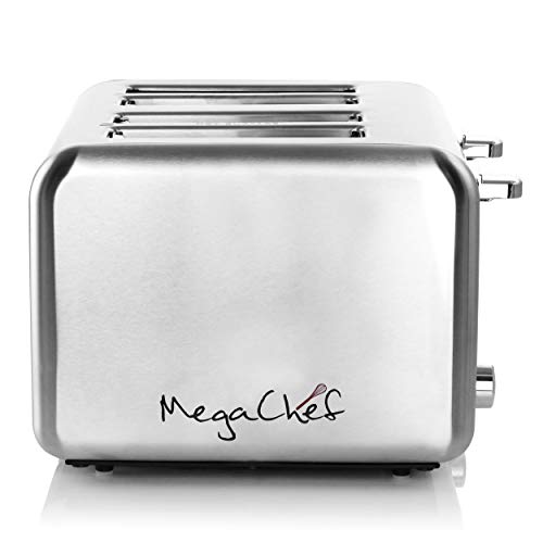 Megachef 4 Slice Toaster Stainless Steel Red G609340