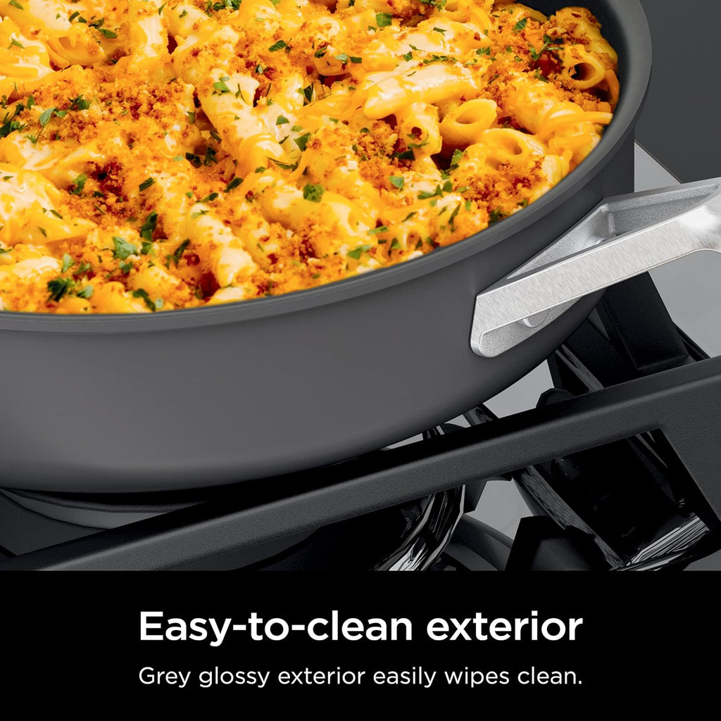 Ninja CW60020 NeverStick Comfort Grip 8" Fry Pan, Nonstick, Grey F43218