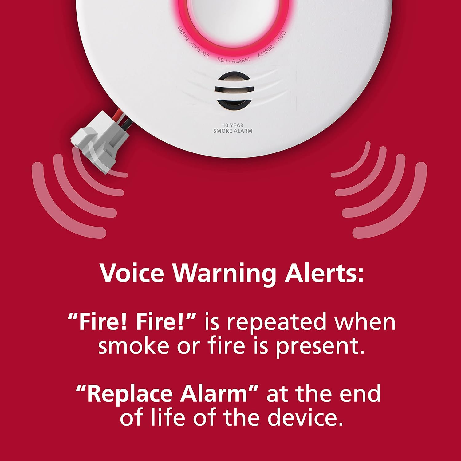 Kidde Smart Smoke Detector WiFi Hardwired with Battery Backup, 2 Pack A8505