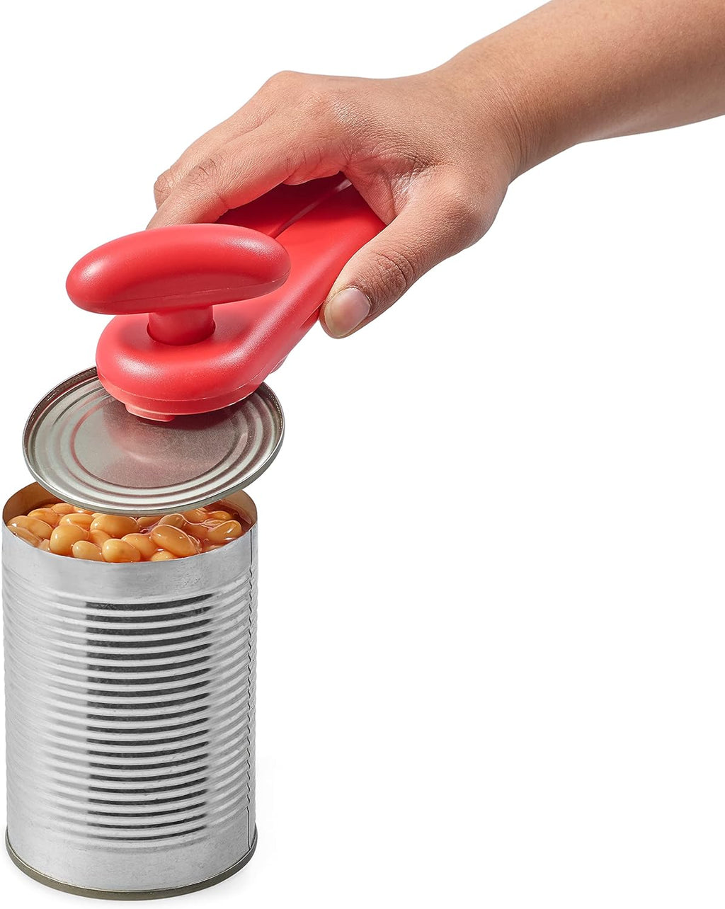 Zyliss MagiCan Manual Can Opener with Lid Release, Red O771