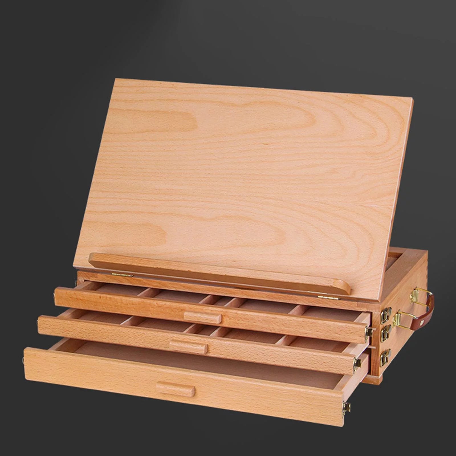 Wood Adjustable Drawing Table Desk Easel 40x27CM B605136