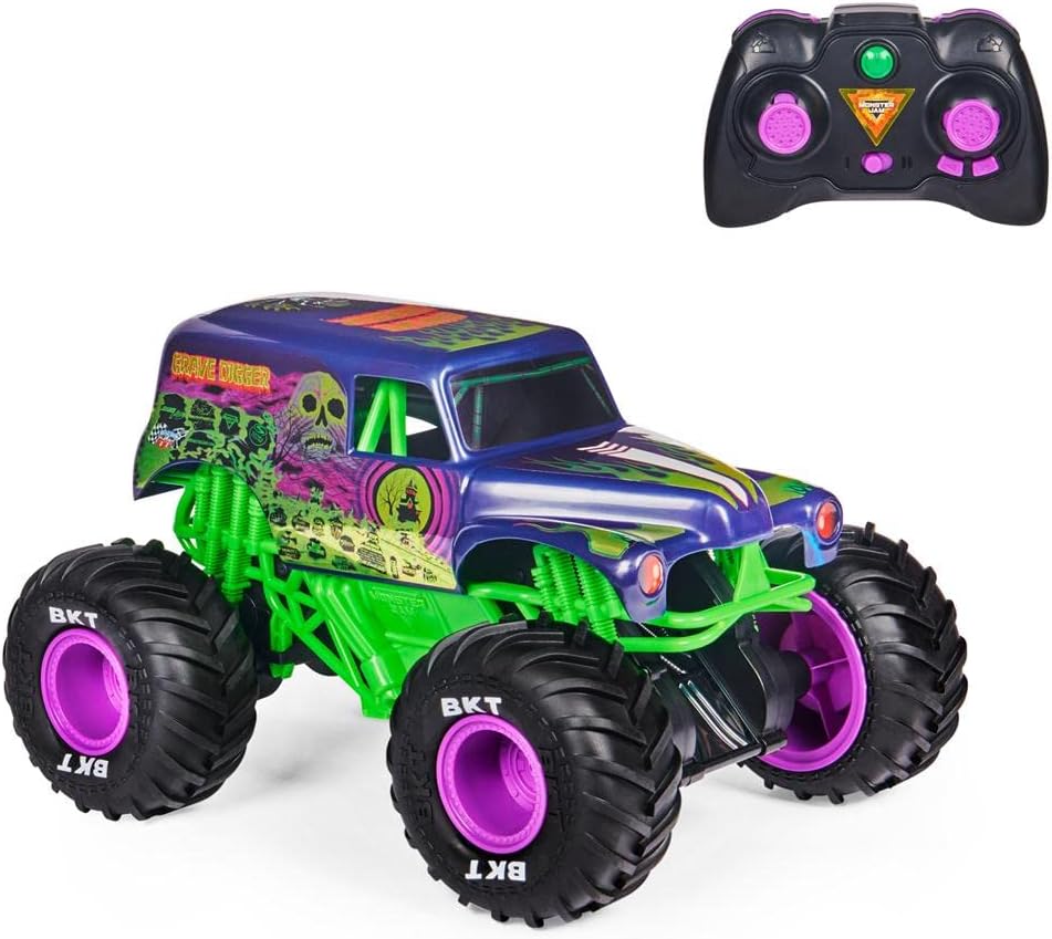 Spin Master Monster Jam Grave Digger Freestyle Force Remote Control Monster Truck S6055