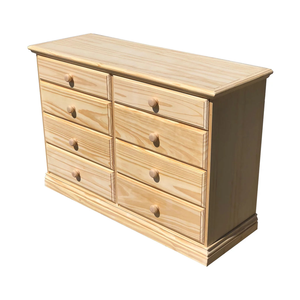 Solid Pine Wood Dresser Chest of Drawers Unfinished B71314